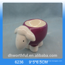 Lovely ceramic egg cup holder with sheep design
